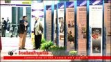 Fiber Optic Memory Lane Larry Johnson of the Light Brigade briefly describes the temporary museum erected at the 2011 Broadband Properties Summit. The row of signs described the evolution of communications using light; from...