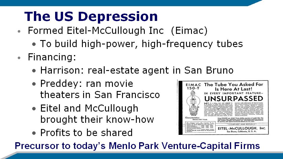 Entrepreneurship During the Depression
