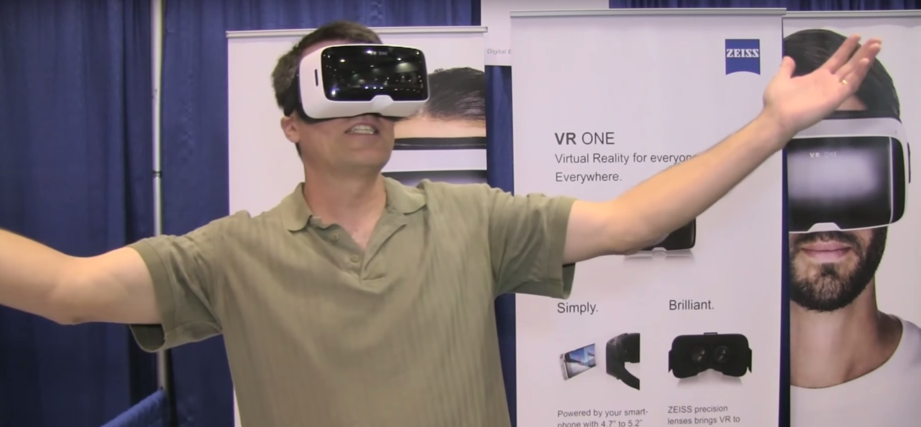 Virtual Reality Via a Smart Phone