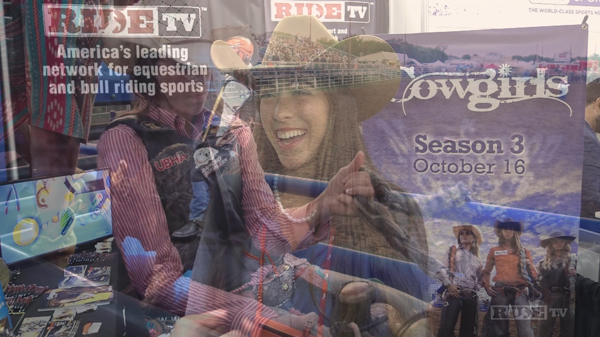 Sarah Brown of RIDETV explaining how she went from cheerleader to rodeo champion.